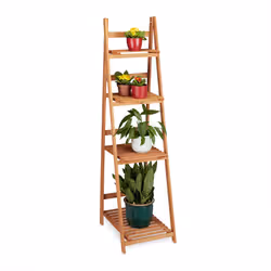 Cet escalier pour plantes offre de la place pour déposer vos différents pots de fleurs et plantes et décorer votre pièce de m ...