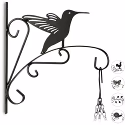 Cette patère pour pots de fleurs vous permet de mettre en scène vos plantes. Le noir est élégant et s'adapte à tous les murs. ...