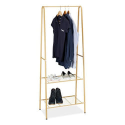 Relaxdays SANDRA porte-manteaux Colonne Marron