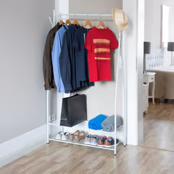 Relaxdays 4052025972646 porte-manteaux Colonne Blanc