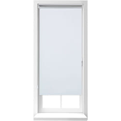 Relaxdays - Store enrouleur sans perçage, à clipser, chaînette latérale, 70x220 cm, largeur du tissu 66 cm, blanc