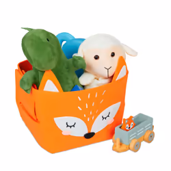 Encouragez vos enfants à ranger grâce à ce joli panier en feutre. Disposez briques de construction, peluches, livres et bien  ...