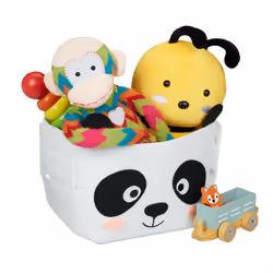 Encouragez vos enfants à ranger grâce à ce joli panier en feutre. Disposez briques de construction, peluches, livres et bien ...