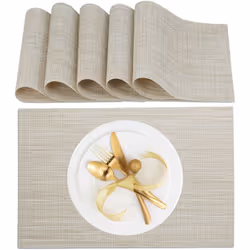 Vous souhaitez protéger votre table des éventuelles rayures, brûlures et salissures ? Alors ce set est fait pour vous ! Ces 6 ...