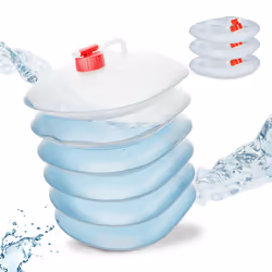 Besoin d'avoir de l'eau pour vous laver les mains en camping ? Avec les bidons vides portables en set de 4, vous aurez toujou ...