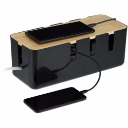 Grâce à ce rangement astucieux, vous pourrez dire adieux aux câbles en vrac sur votre bureau ou derrière le meuble de votre t ...