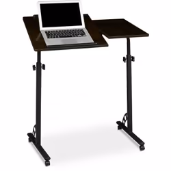 Surfez ou travaillez tranquillement depuis votre canapé, votre lit, votre bureau avec cette table pour ordinateur à 4 roulett ...