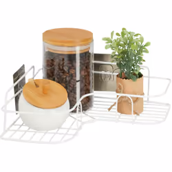 Avec cette étagère d’angle suspendue, vous pourrez faire un gain de place de rangement précieux et ajouterez de l’ordre dans  ...