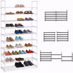 Cette étagère à chaussure pratique offre un espace de rangement suffisant pour vos chaussures dans l’entrée, le dressing ou l ...