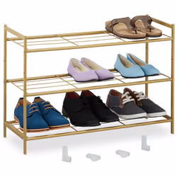 Cette étagère à chaussure pratique offre un espace de rangement suffisant pour vos chaussures dans l’entrée, le dressing ou l ...