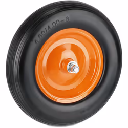 Besoin d’une nouvelle roue pour votre brouette ? Ce pneu en caoutchouc est increvable ! La roue de secours ne contient pas d’ ...