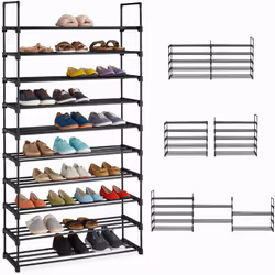 Cette étagère à chaussure pratique offre un espace de rangement suffisant pour vos chaussures dans l’entrée, le dressing ou l ...