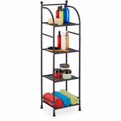 Rangez, ordonnez et décorez sans difficulté grâce à cette étagère de rangement très pratique. Déposez sur les 4 rayons servie ...