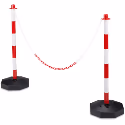Ces poteaux à chaînes sont pratiques et stables. Le faible poids vous permet de déplacer les balises facilement. Vous pouvez  ...