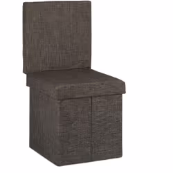 Faites un peu d'ordre et remplissez ce pouf de rangement avec des journaux, des jouets, des coussins ou d'autres objets. Ce t ...
