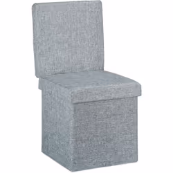 Faites un peu d'ordre et remplissez ce pouf de rangement avec des journaux, des jouets, des coussins ou d'autres objets. Ce t ...