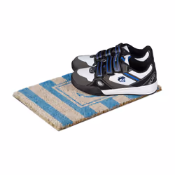 Relaxdays - Paillasson en fibres de coco et caoutchouc, hlp 1,5 x 40 x 25 cm, pour la chambre d'enfant, design maritime