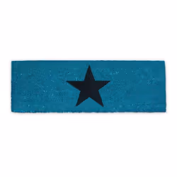 Relaxdays 10020177, Paillasson décoratif, Intérieur &amp; extérieur, Rectangulaire, Noir, Bleu, Motif, Coco
