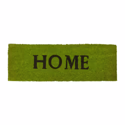 Relaxdays 10020173, Paillasson décoratif, Extérieure, Rectangulaire, Noir, Vert, Motif, Noix de coco