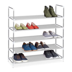 Relaxdays 4052025996796 Organisateur pour chaussures Ouvert Noir, Blanc