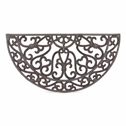 Relaxdays 4052025997083 paillasson Paillasson décoratif Extérieure Demi-rond Marron - Vue supplémentaire 5