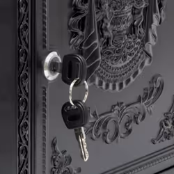 Boîte aux lettres murale vintage nostalgique fonte aluminium HxlxP 44,5 x 31 x 9,5 cm toît rond, noir - Relaxdays - Vue supplémentaire 6