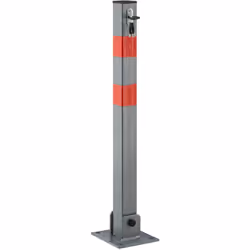 Ce poteau de parking vous permet de garder votre place de parking et éloigne les intrus. Que ce soit pour entrer, sortir ou d ...