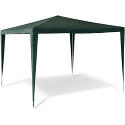 Tonnelle tente de jardin terrasse chapiteau pergola guitoune tente festival bar h x l x p 2,5 x 3 x 3 m, vert - Relaxdays