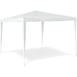 Tonnelle tente de jardin terrasse chapiteau pergola guitoune tente festival bar h x l x p 2,5 x 3 x 3 m, blanc - Relaxdays