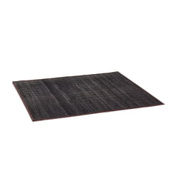 Relaxdays Tapis de salle de bain Bambou 100 x 80 cm Douche Tailles différentes Couche antidérapante, noir