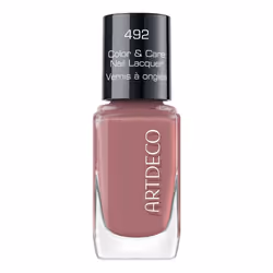 ARTDECO Color & Care Nail Lacquer, 10 ml, Berry yoghurt, Coloration, Opaque, Bouteille, Brosse