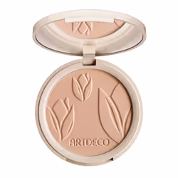 ARTDECO Natural Finish Compact Foundation, Boîtier compact, Poudre, Tous types de peau, Revitalisant, Beige, medium beige