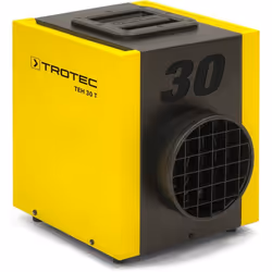 TROTEC Chauffage électrique de chantier TEH 30 T - 3300 watts - Chauffage mobile - Débit dair 300 m³/h