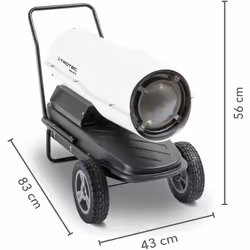 Les canons à air chaud au fuel de la série IDE sont la solution idéale pour chauffer avec un rendement thermique de 100 % san ...