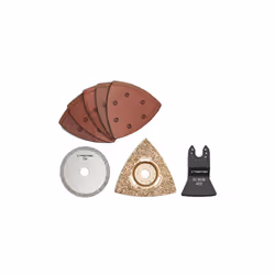Set de 13 accessoires pour tous les outils multifonctions pour découper, gratter et poncer lors de la rénovation de sanitaire ...