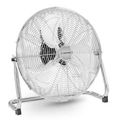 Trotec - Ventilateur de sol tvm 18 - puissant, diamètre 45cm, 100W, style rétro, chromé, stable