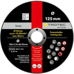 Disques de coupe pour métal et inox ad 125 mi (12 pces) - Trotec