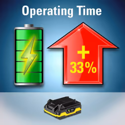 Une batterie supplémentaire vous permettra de travailler plus longtemps sans fil et/ou de charger simultanément votre batteri ...