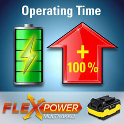 Batterie de rechange Flexpower 20 v 4,0 Ah