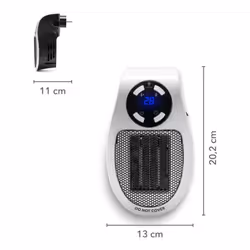 Description générale Ce mini-chauffage céramique TFC 1 E est conçu pour offrir une chaleur rapide et agréable dans les petite ...