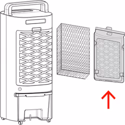 Filtre à air pour rafraîchisseurs d'air Trotec PAE 11/PAE 12.