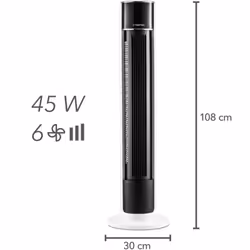 Ventilateur colonne TVE 39 T : un effet et un design rafraîchissants Le ventilateur colonne TVE 39 T se distingue par un desi ...