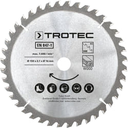 Trotec Lames bois pour scie circulaire Ø 150 mm (40 dents) 3 pces