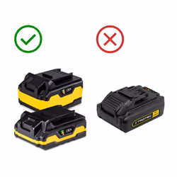 Chargeur supplémentaire compatible avec la batterie de secours Flexpower 20 V 2,0 A. Attention : non compatible avec la batte ...