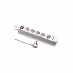 Tout à partir d'une seule prise : répartiteur de prises 5x avec deux ports USB Avec le bloc multiprise PVH5 pratique, le manq ...