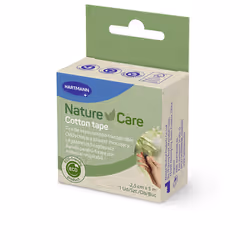 NATURE&amp;CARE pansement coton 2,5 cm x 5 m 1 u