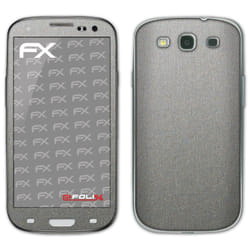 atFoliX FX-Brushed-Alu, Samsung Galaxy S III GT-I9300 Coque pour appareil mobile Smartphone Aluminium