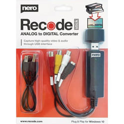 Convertisseur vidéo et audio - Nero - Recode Stick - Numérisation analogique - USB - Compatible divers appareils