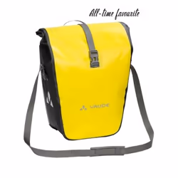 VAUDE Aqua Back Selle Sacoche pour bicyclette 48 L Tissu, Polyuréthane Noir, Jaune