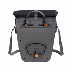 VAUDE Aqua Back Single Selle Sacoche pour bicyclette 24 L Tissu, Polyuréthane Noir, Gris